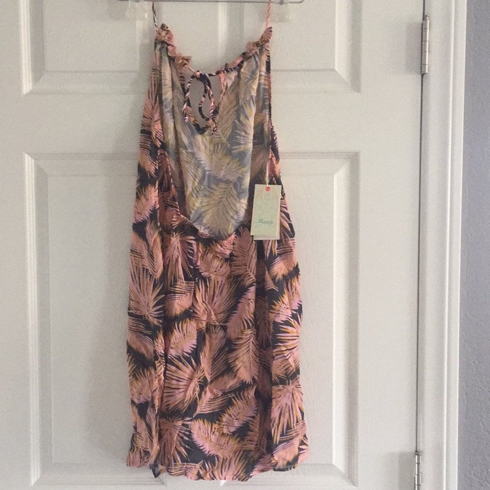 Maaji Orange Quartz palm print coverup dress - Picture 4 of 8